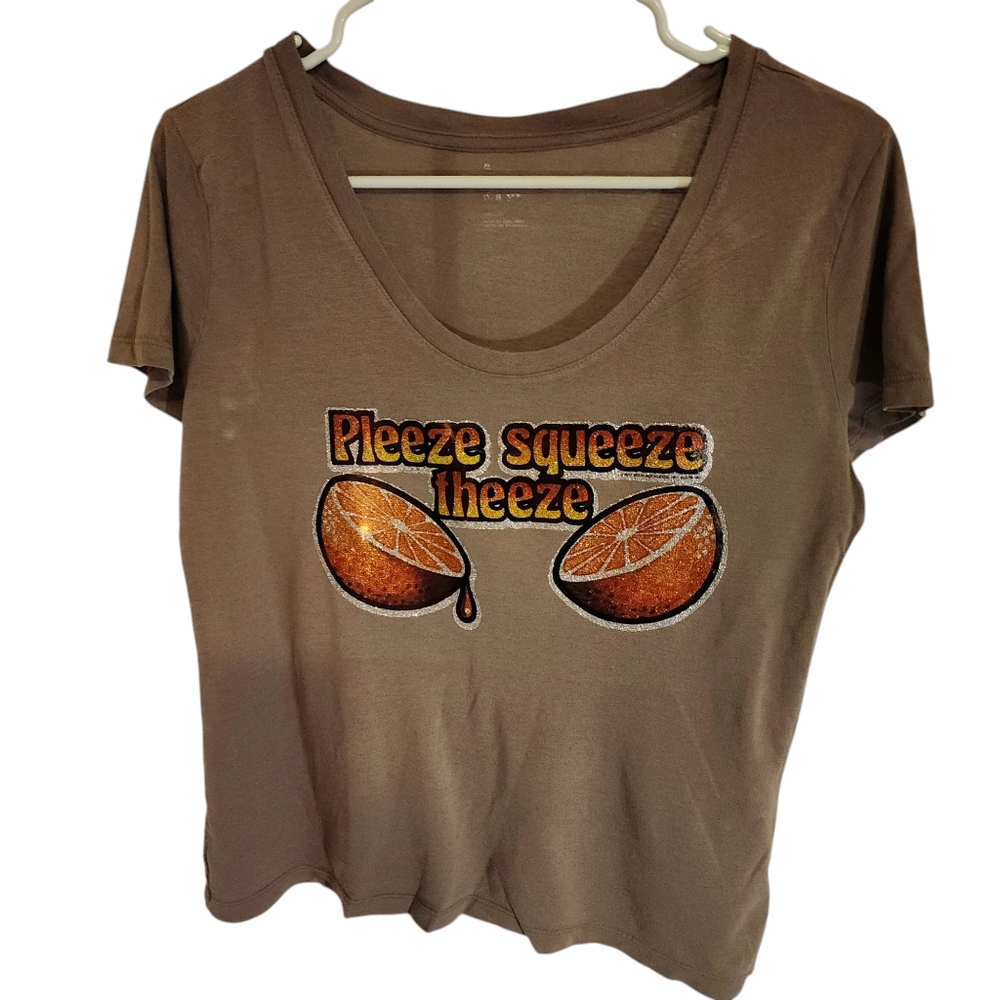 Please Squeeze novelty fair tee from the 70s!